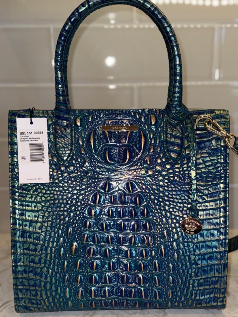 Brahmin Caroline Dragon Melbourne Satchel BRAND NEW! RARE! Hard to Find!